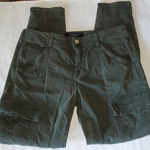 J Brand Jeans 28 Olive zip ankle Houlihan